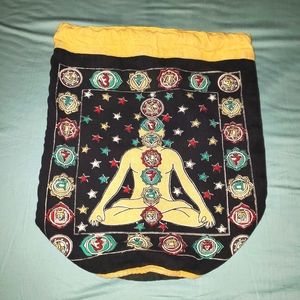 Clothe Chakra/ Hippie drawstring backpack